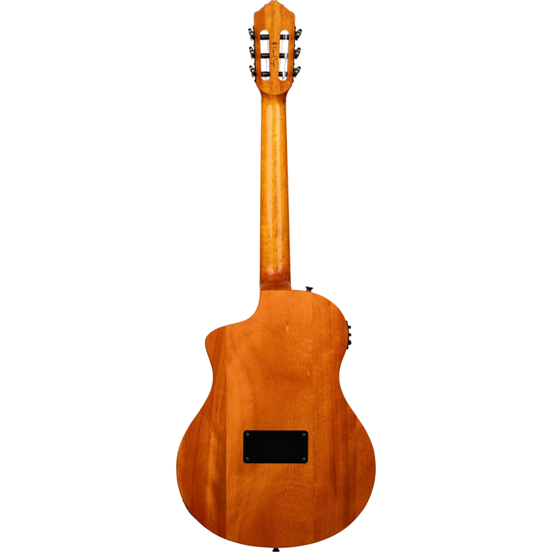Chargez l'image dans la visionneuse de la galerie, Guitare TourPlayer Series 4/4 à cordes nylon 6 cordes + housse professionnelle,fini naturel brillant,corps Ziricote massif
