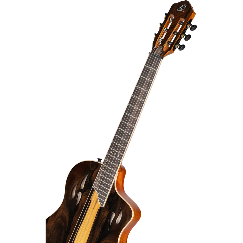 Chargez l'image dans la visionneuse de la galerie, Guitare TourPlayer Series 4/4 à cordes nylon 6 cordes + housse professionnelle,fini naturel brillant,corps Ziricote massif
