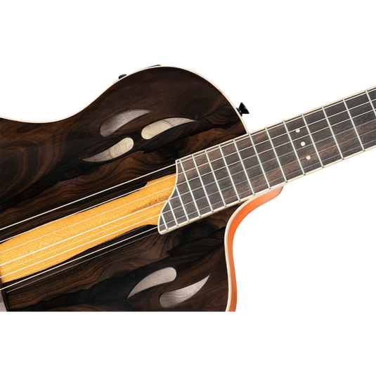 Guitare TourPlayer Series 4/4 à cordes nylon 6 cordes + housse professionnelle,fini naturel brillant,corps Ziricote massif