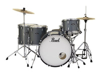 Pearl Roadshow Drum Set-Charcoal (22x16; 12x9; 14x14; 16x16; 14x6.5) with 14’’ Hi-Hat, 16’’ Crash/Ride, and hardware