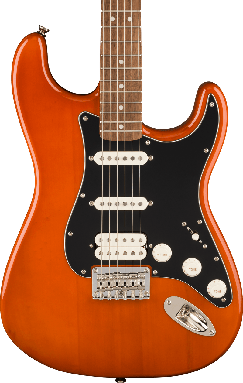 Chargez l'image dans la visionneuse de la galerie, Guitare électrique, Stratocaster® HT HSS Classic Vibe™ années 70, touche en laurier, plaque de protection noire, couleur moka
