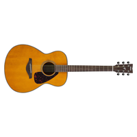Yamaha FS800J T acoustic guitar, compact acoustic guitar (concert style), tinted