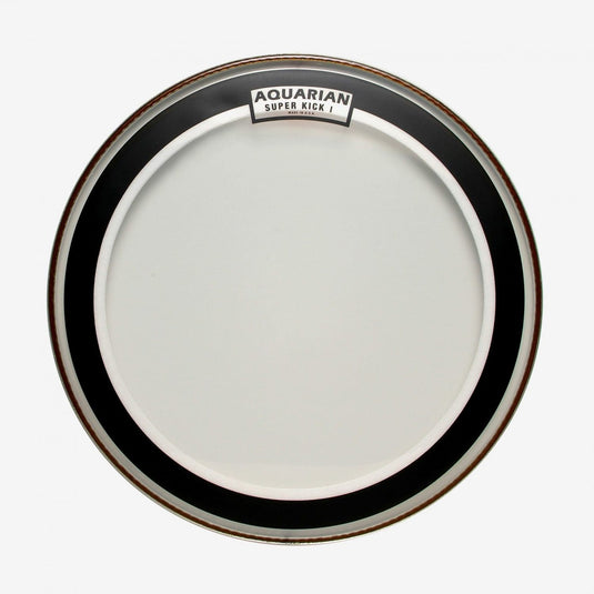 Peau bass drum Super Kick 1 pli 22’’ avec muffling ring, clear