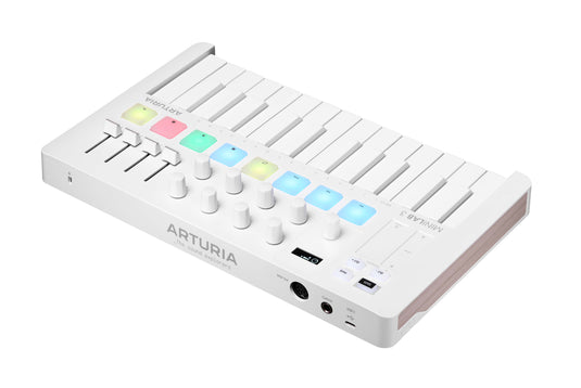 Controleur midi compacte de 25 touches "Mini Lab" blanc