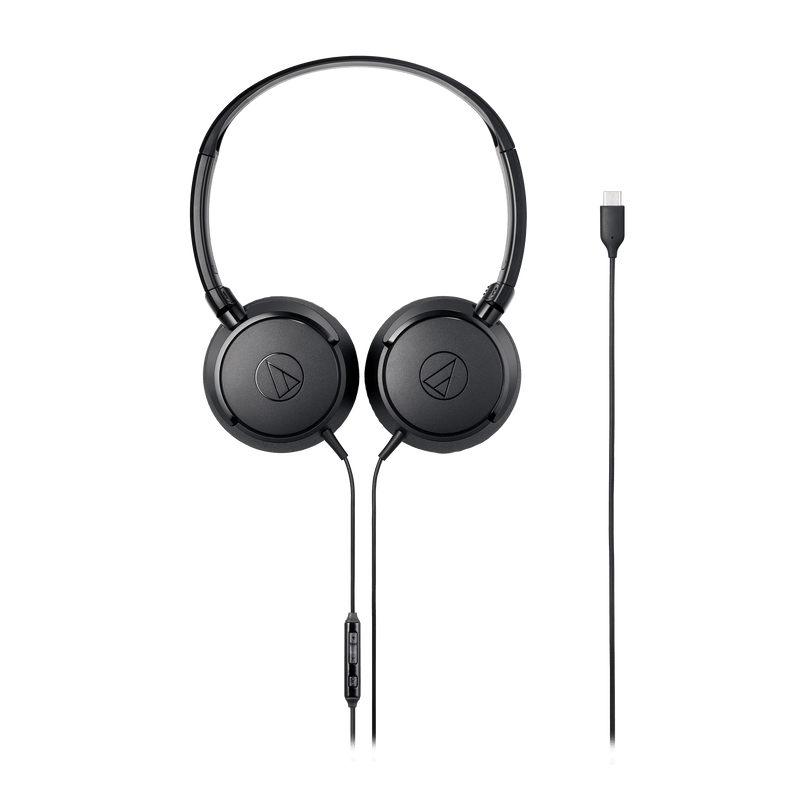 Load image into gallery viewer, Écouteurs supra-auriculaire USB-C noir
