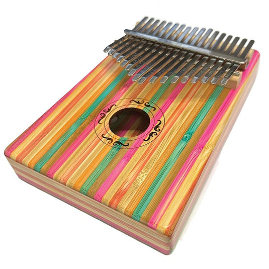 Kalimba 17 notes- lignes multicolores
