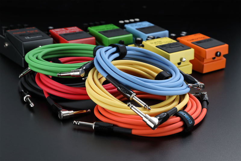 Chargez l&#39;image dans la visionneuse de la galerie, Câble d’instrument de 10 pieds, Droit et angle droit, noir
