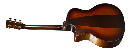 GPCE Inception Maple Satiné, épicéa européen/érable, avec étui rigide, Fini Fade Sunburst Ambré