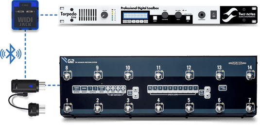 Widi Jack Sans Fil Widi ou Bluetooth (midi sans fil)