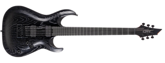 Guitare électrique KX700 Evertune avec étui - Noir à pores ouverts