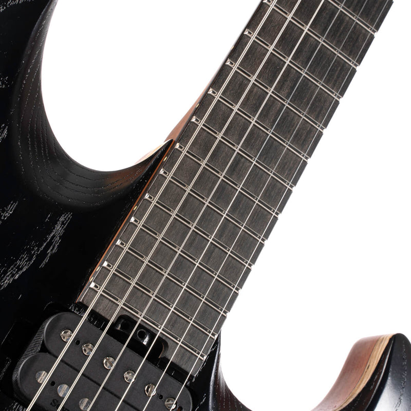 Load image into gallery viewer, Guitare électrique KX700 Evertune avec étui - Noir à pores ouverts
