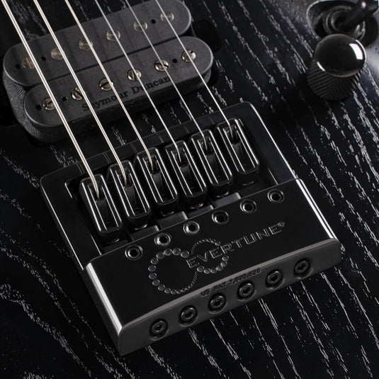 Guitare électrique KX700 Evertune avec étui - Noir à pores ouverts