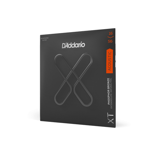 Cordes XT en bronze phosphoreux pour guitare acoustique, calibre 16-56