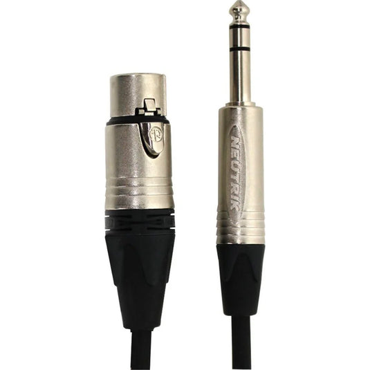 Câble XLR femelle vers 1/4" TRS mâle de 10 pieds