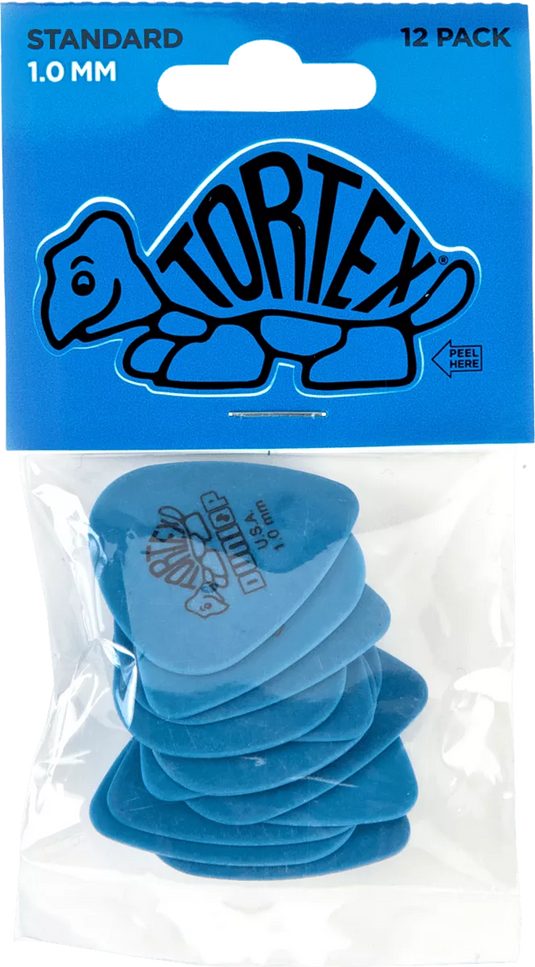 Picks Tortex Players Bleus 1.0 mm - Paquet de 12