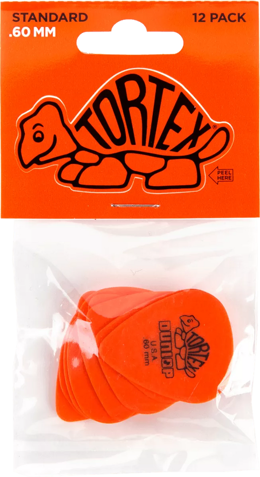 Picks Tortex Players Orange 0.6 mm - Paquet de 12