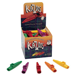 kazoo en plastique à l'unité