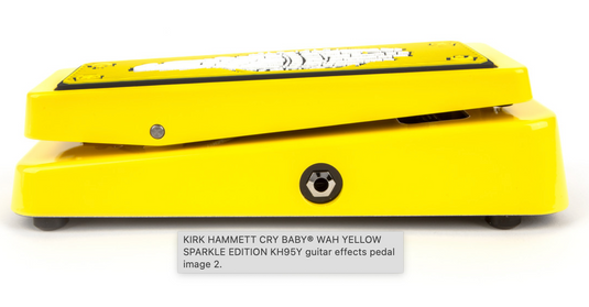 Pédale de Wha Wha Kirk Hammett Cry Baby édition jaune étincelles