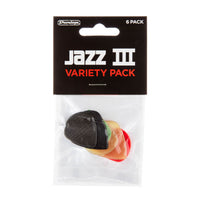 Assorted Jazz III/XL plectrum pack, (6 pk)