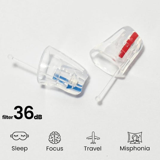 Bouchons d'oreille pour musiciens à réduction de crête -36dB (large)