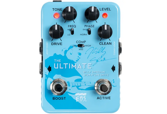 Pédale EBS d’overdrive  Basse Signature  Ultime de Billy Sheehan