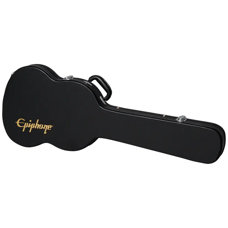 Load image into gallery viewer, Epiphone SG modèle Fatoumata Diawara (finition rouge braise avec illustration malienne, étui rigide inclus)
