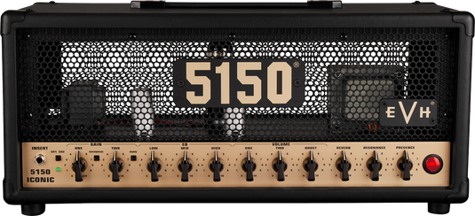 Amplificateur de guitare, Tête-ampli 5150 de la série Iconic (tubes EL34, 15 W, fini noir)