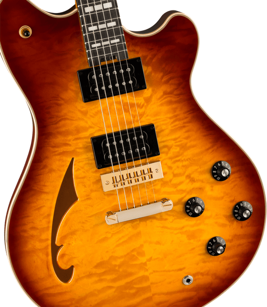 SA-126 Special, QM, Tobacco Sunburst, avec étui rigide Ivoire