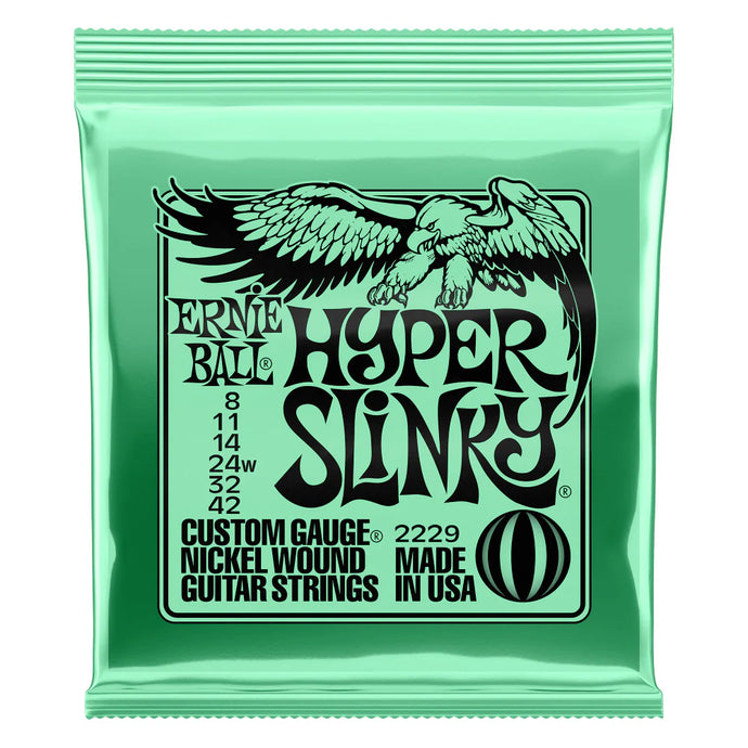 Cordes de guitare électrique Ernie Ball Hyper Slinky 8-42 nickel wound