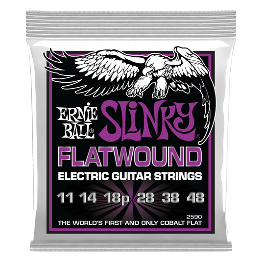 Cordes de guitare électrique EB POWER SLINKY FLATWOUND 11-48