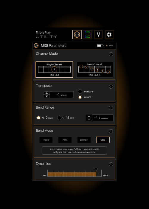 Load image into gallery viewer, pickup TriplePlay Express USB-C Midi pour guitares 6 cordes
