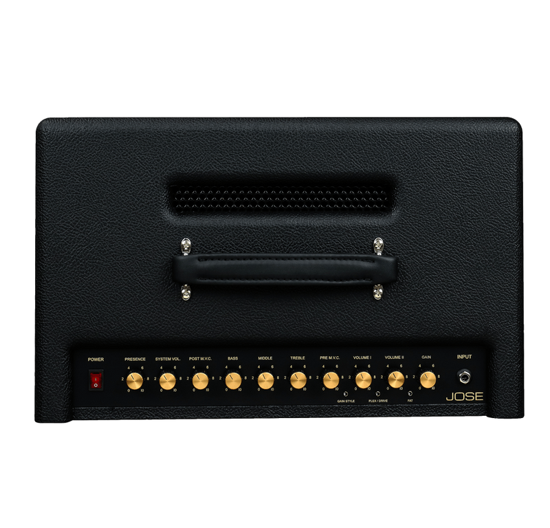 Chargez l'image dans la visionneuse de la galerie, Hommage à Jose Arredondo – Combo 20 watts 1x12" Tolex noir, liseré doré
