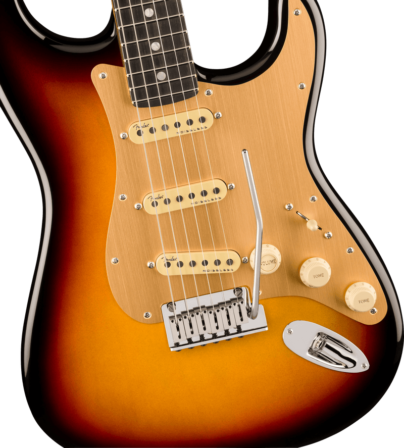 Load image into gallery viewer, Guitare Électrique, AMERICAN ULTRA II STRATOCASTER® Ebony Fingerboard, Ultraburst avec étui rigide
