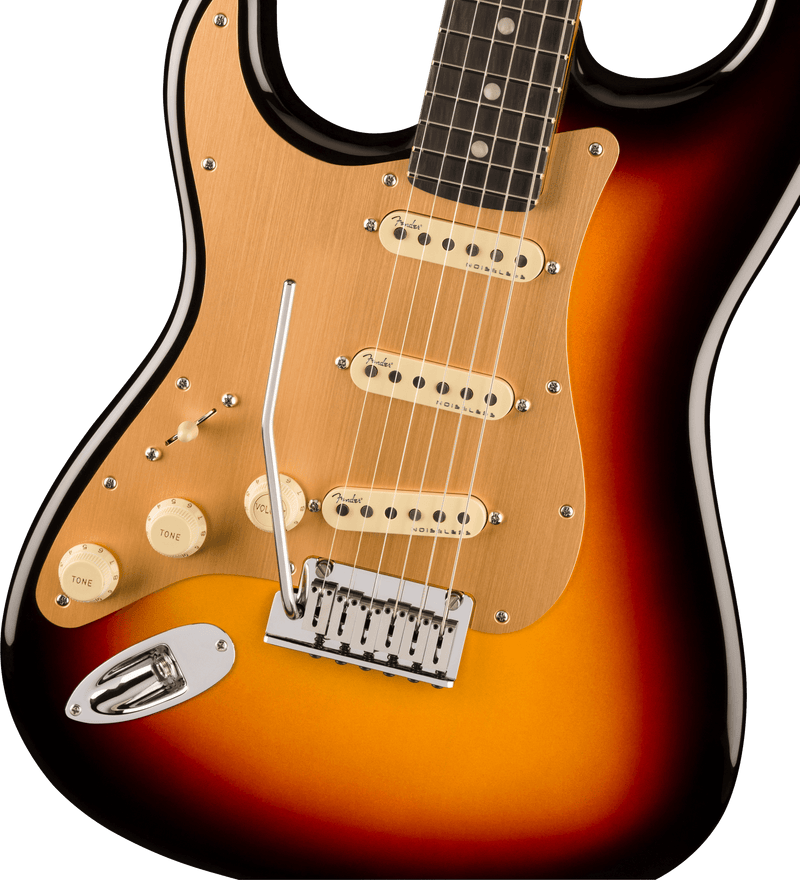 Chargez l&#39;image dans la visionneuse de la galerie, Guitare électrique, AMERICAN ULTRA II STRATOCASTER® Gauchère, Touche Ébène- Ultraburst avec étui rigide
