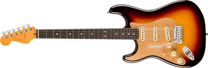 Guitare électrique, AMERICAN ULTRA II STRATOCASTER® Gauchère, Touche Ébène- Ultraburst avec étui rigide