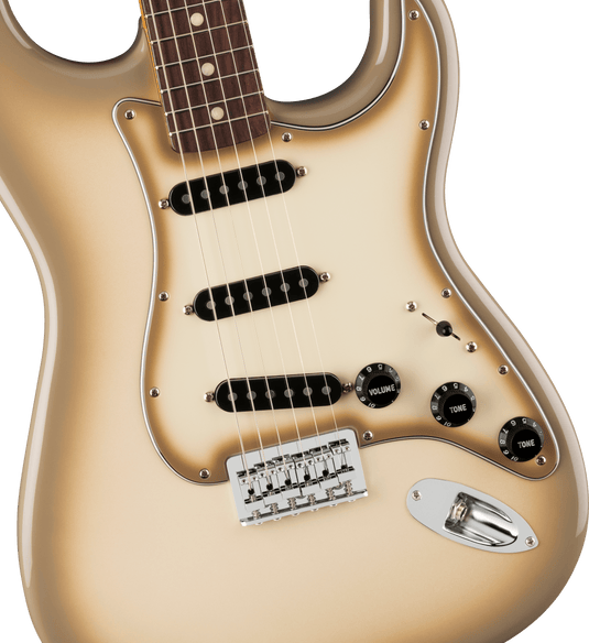 guitare Stratocaster 70e Anniversaire Vintera II Antigua -touche  Rosewood , Fini Antigua avec étui rigide