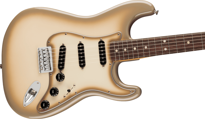 Load image into gallery viewer, guitare Stratocaster 70e Anniversaire Vintera II Antigua -touche  Rosewood , Fini Antigua avec étui rigide
