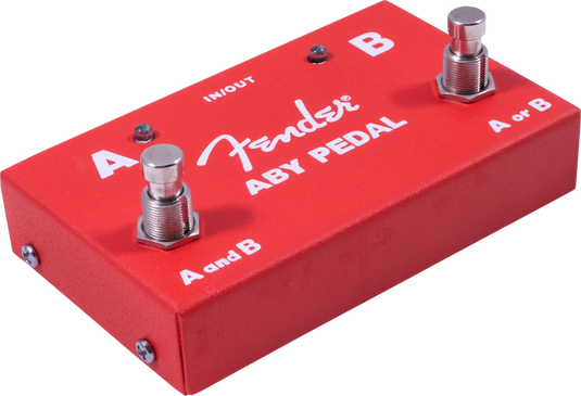 Pédale de sélection 2-Switch ABY Pedal, Rouge