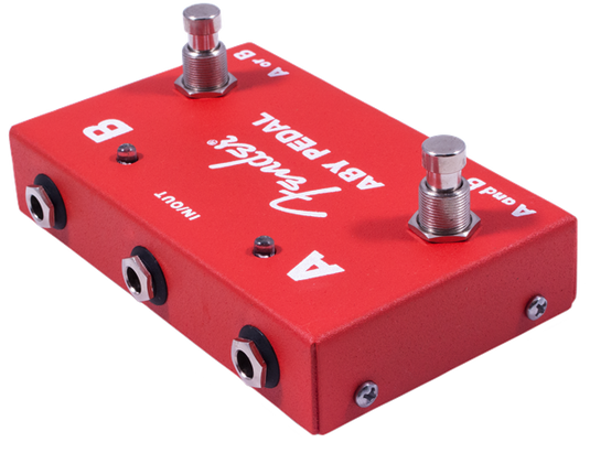 Pédale de sélection 2-Switch ABY Pedal, Rouge