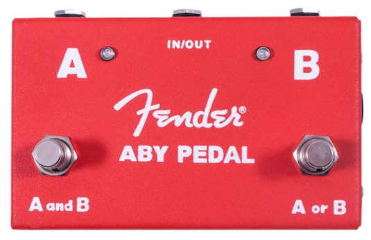 Pédale de sélection 2-Switch ABY Pedal, Rouge