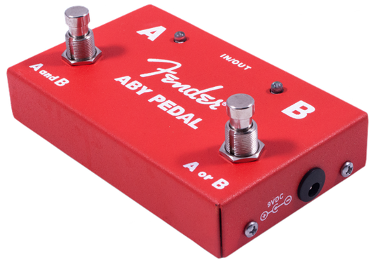 Pédale de sélection 2-Switch ABY Pedal, Rouge