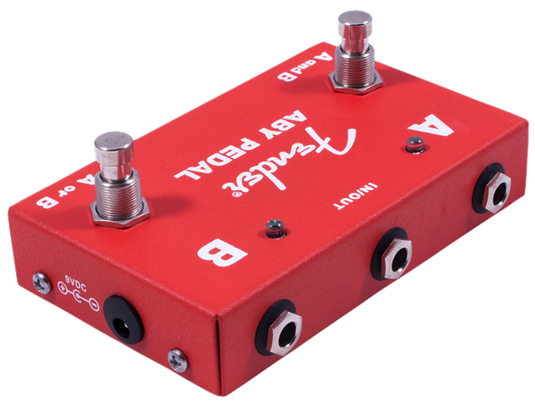 Pédale de sélection 2-Switch ABY Pedal, Rouge