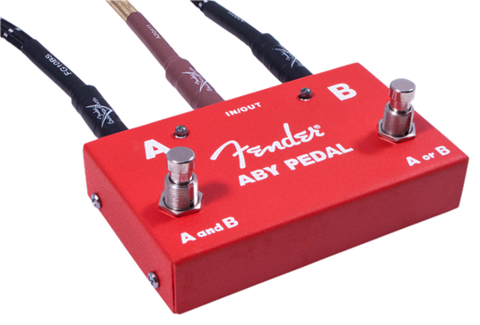 Pédale de sélection 2-Switch ABY Pedal, Rouge