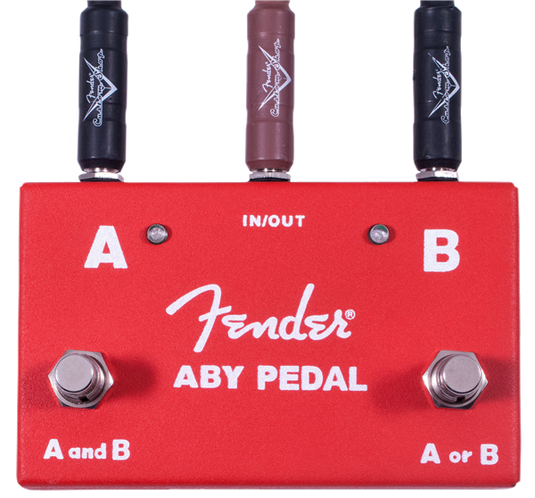 Pédale de sélection 2-Switch ABY Pedal, Rouge