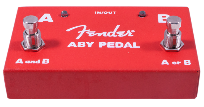 Pédale de sélection 2-Switch ABY Pedal, Rouge