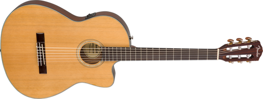 Guitare classique, CN-140SCE Nylon Thinline, touche en noyer, naturel avec étui