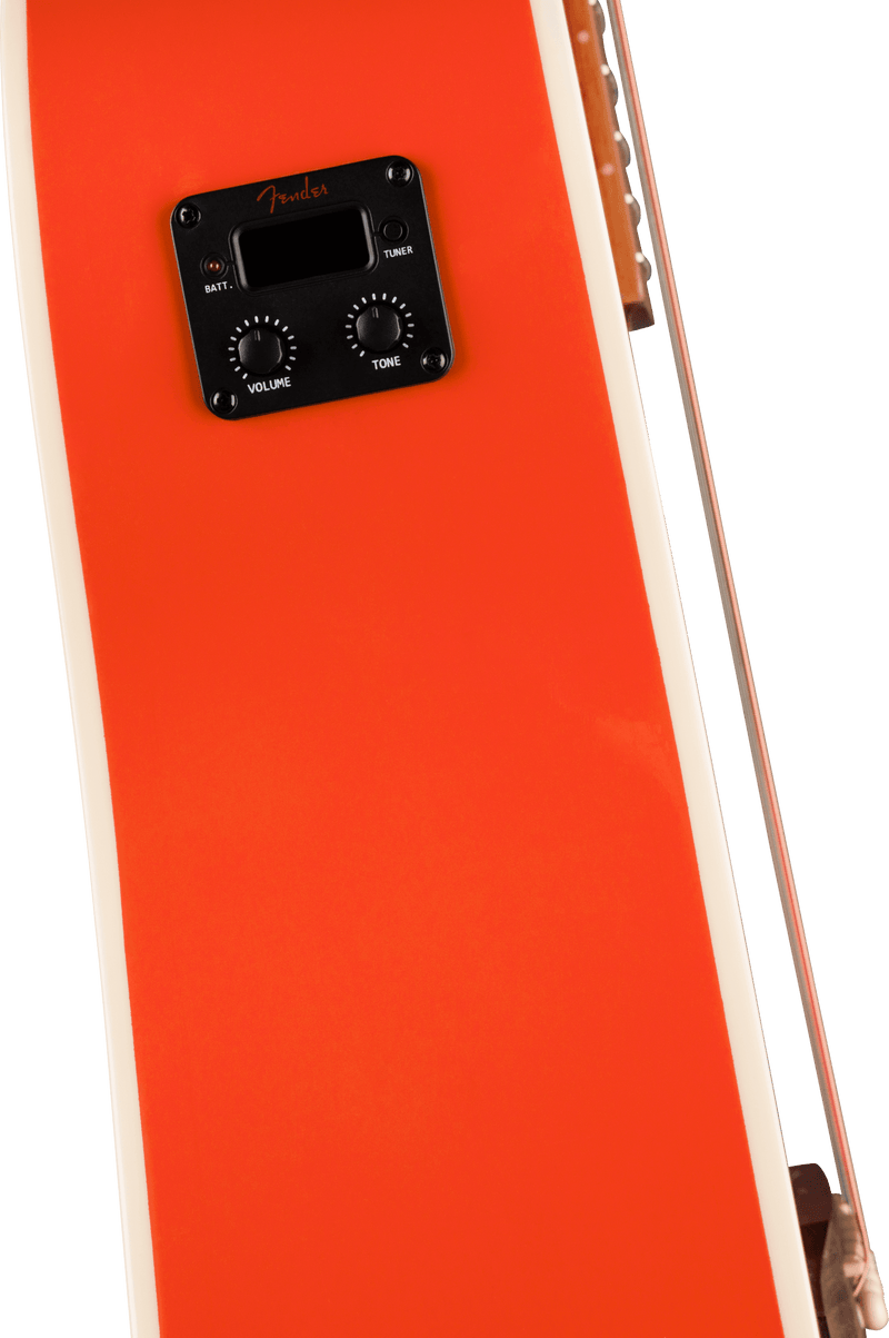 Chargez l&#39;image dans la visionneuse de la galerie, California Standard Redondo™ CE, table en épicéa, pickguard ivoire, rouge Fiesta (pas d’étui)
