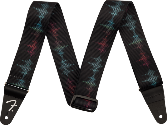 Courroie rétro à motifs d’ondes sonores