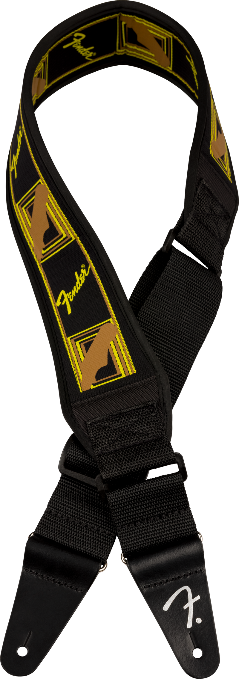 Load image into gallery viewer, Courroie 2.5&quot;- SWELL NEOPRENE MONO STRAP- Noir/Jaune/Brun
