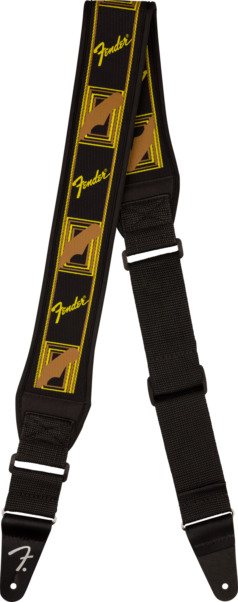 Load image into gallery viewer, Courroie 2.5&quot;- SWELL NEOPRENE MONO STRAP- Noir/Jaune/Brun
